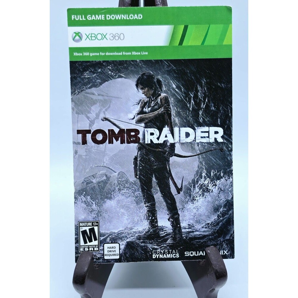 Tomb Raider Xbox 360 Full Game Download Code Card Unscratched Collectible